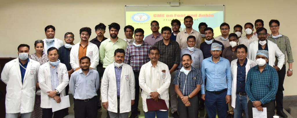 Department of orthopaedics, AIIMS, Raipur organised a CME on Disorders Of Foot And Ankle on 21st august 2021